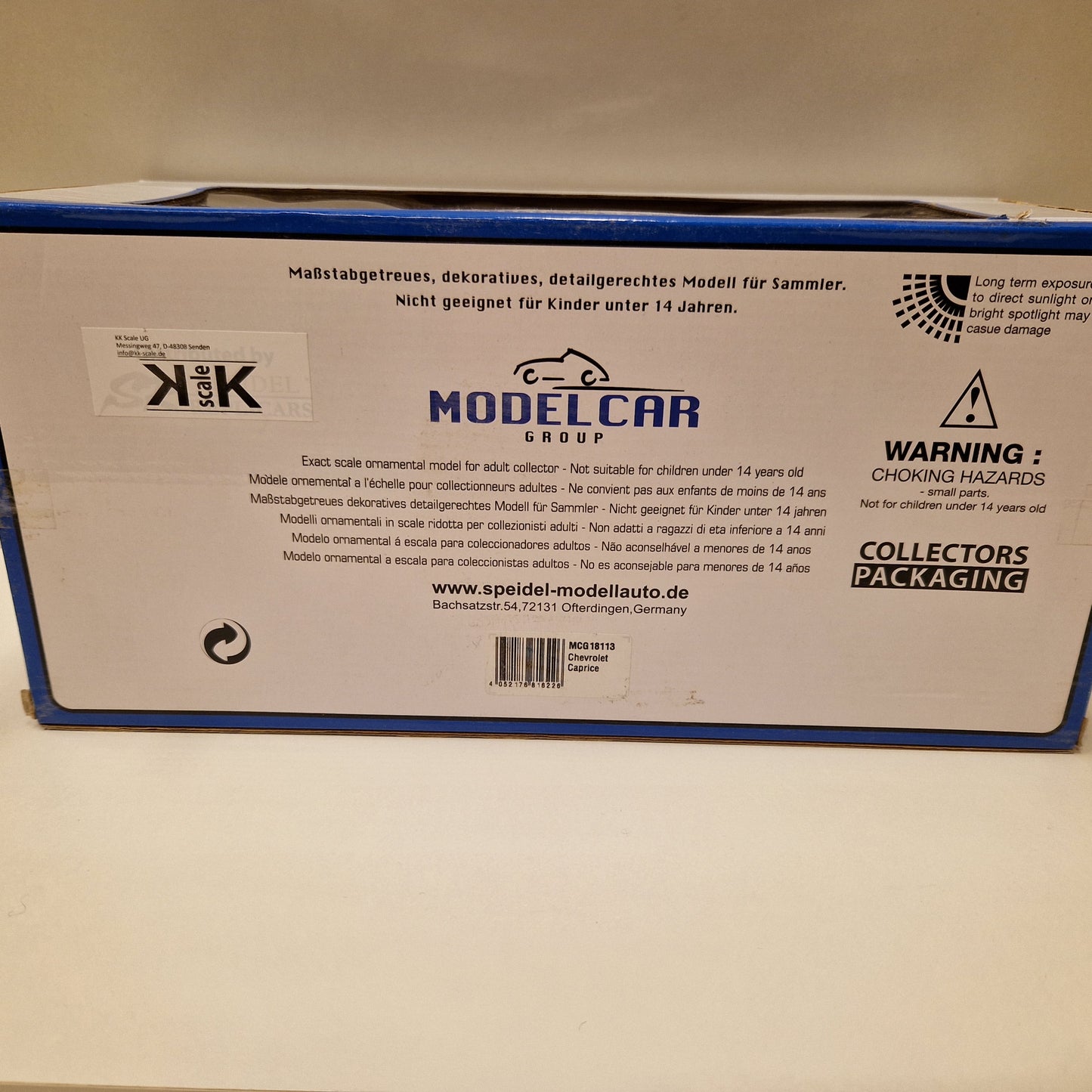 1987 - Chevrolet Caprice Classic - Modelcar group 1:18