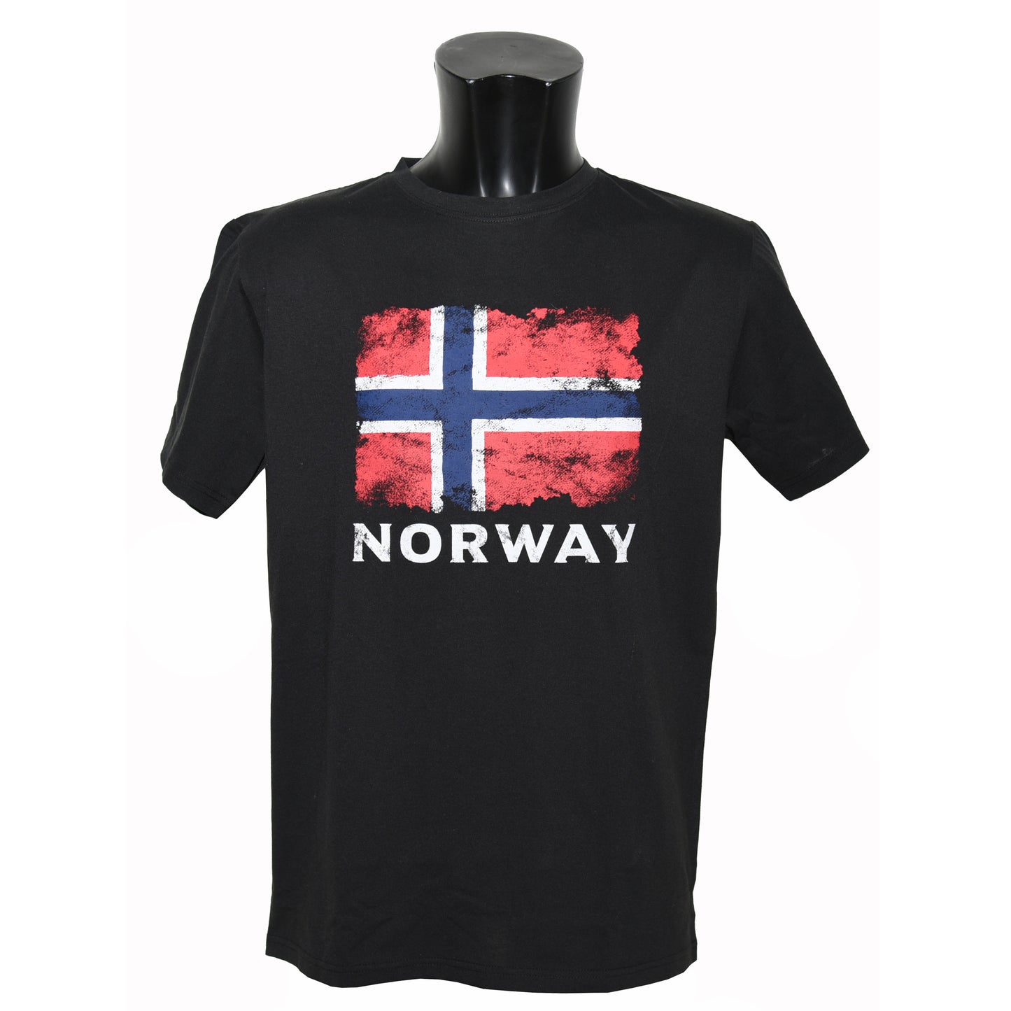 T-skjorte, Norway/norsk flagg, sort