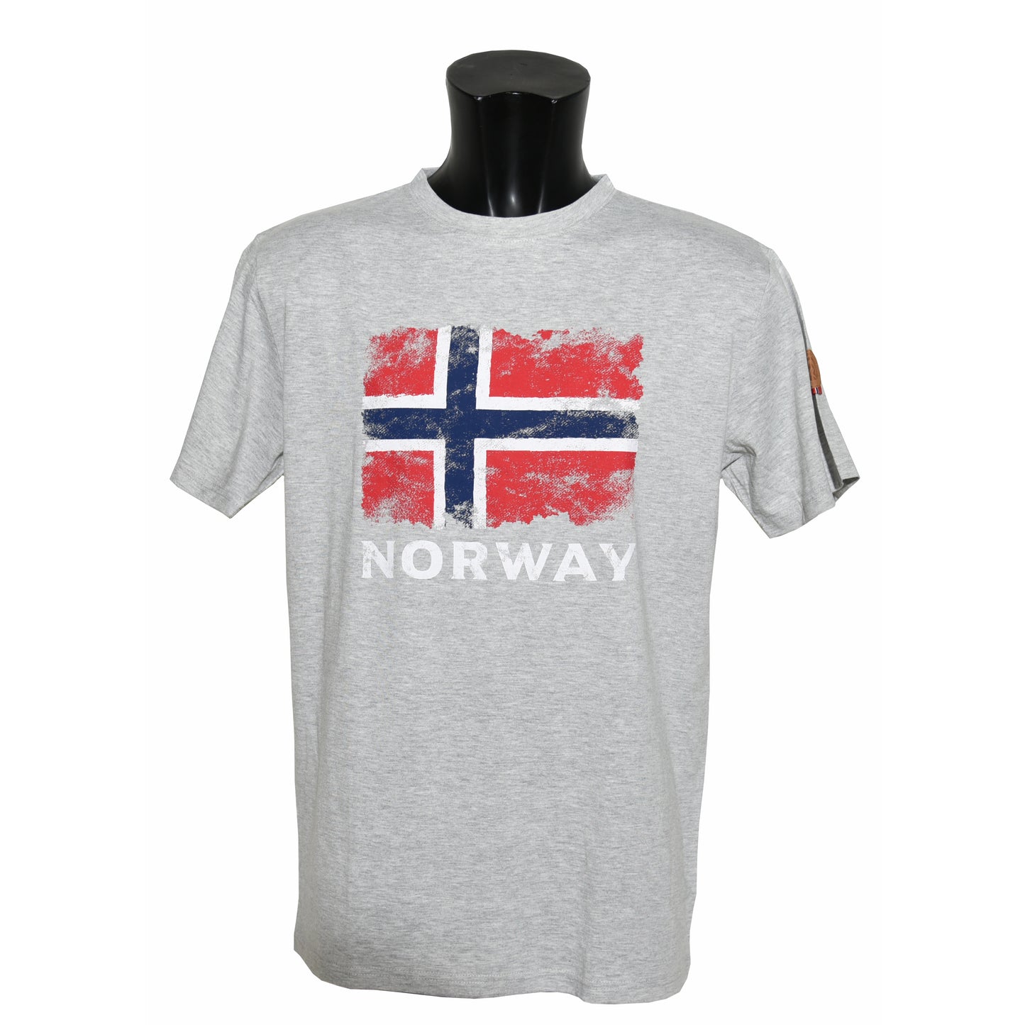 T-skjorte, Norway/norsk flagg, grå
