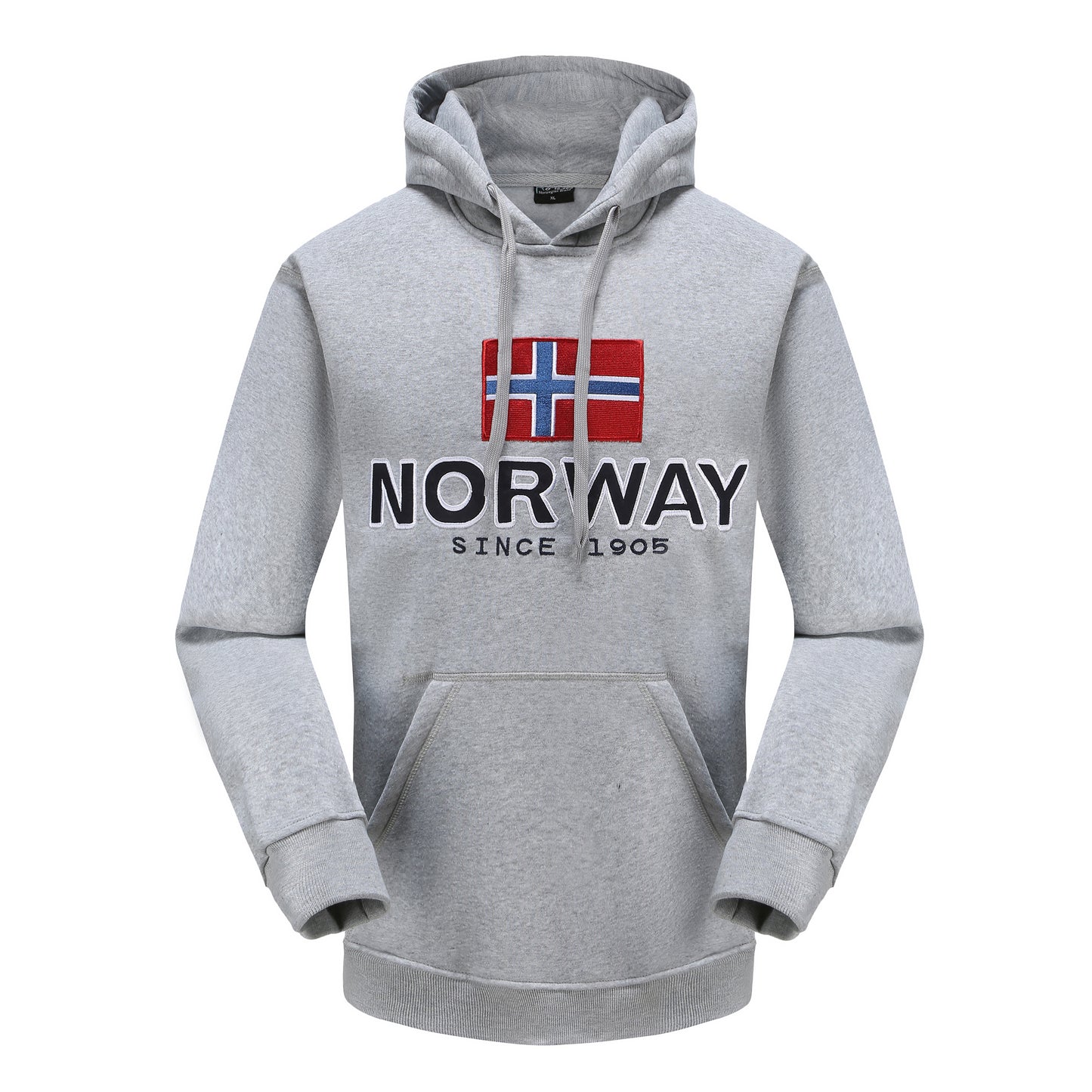 College-genser m/hette, grå, Norway since 1905