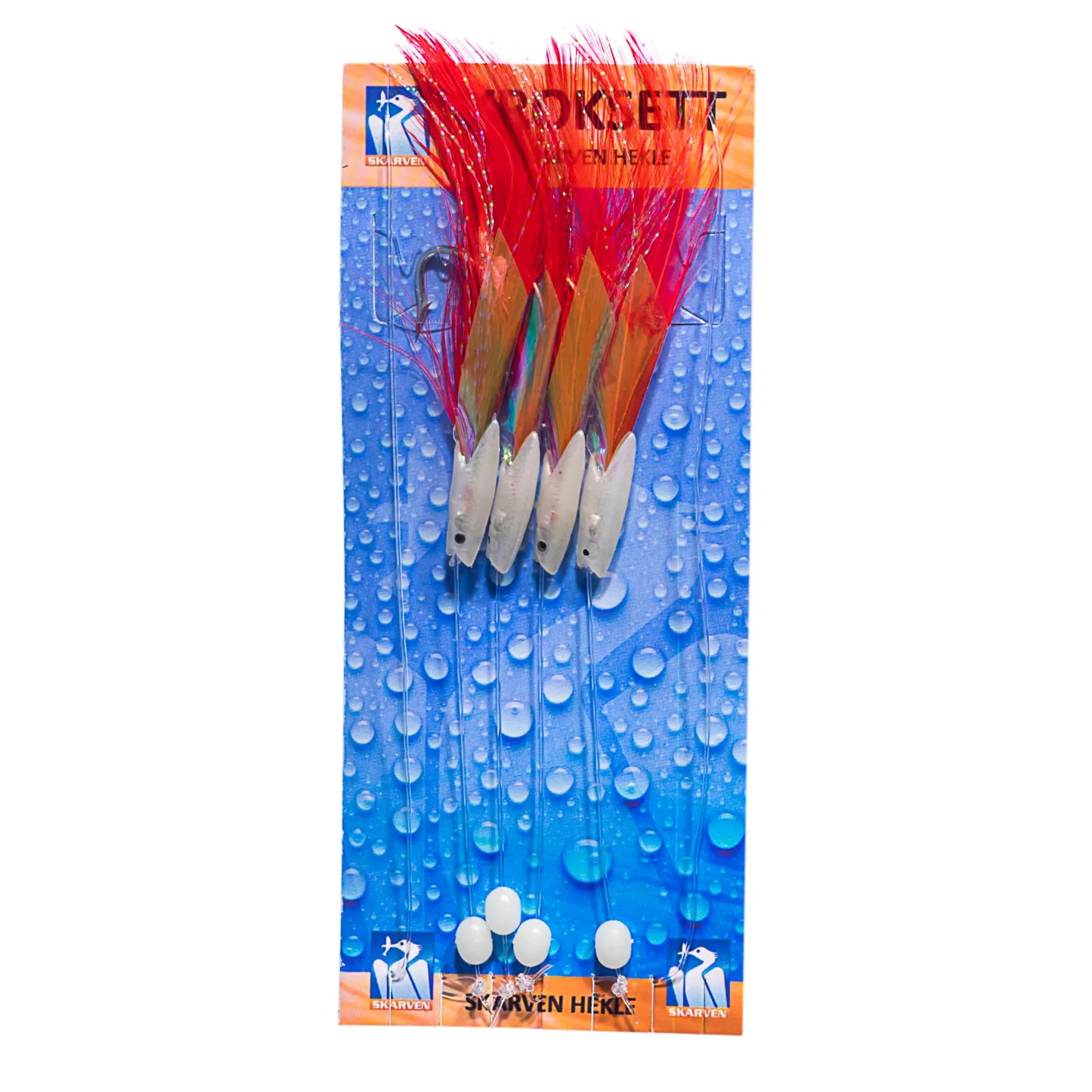 Skarven Hekle Rekefluer, Rød