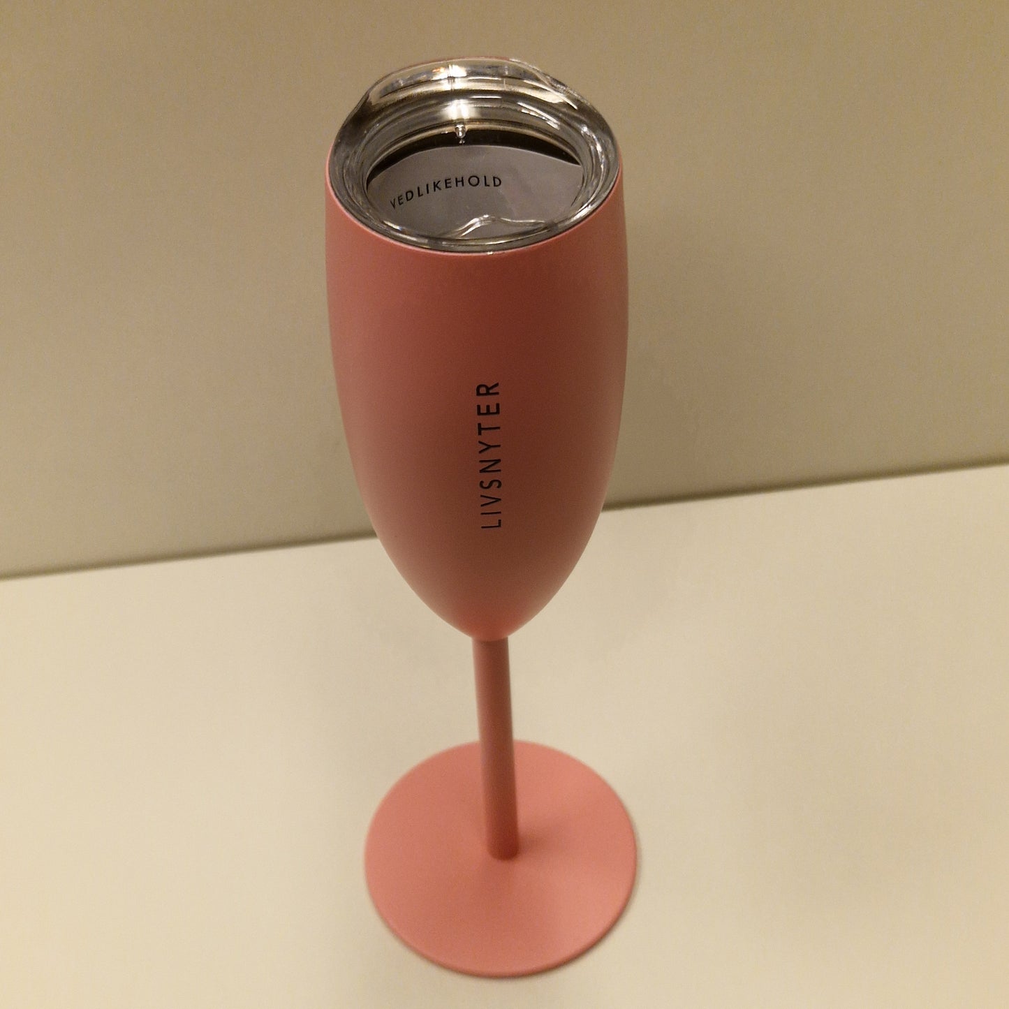 Termo champagneglass - Livsnyter - rosa