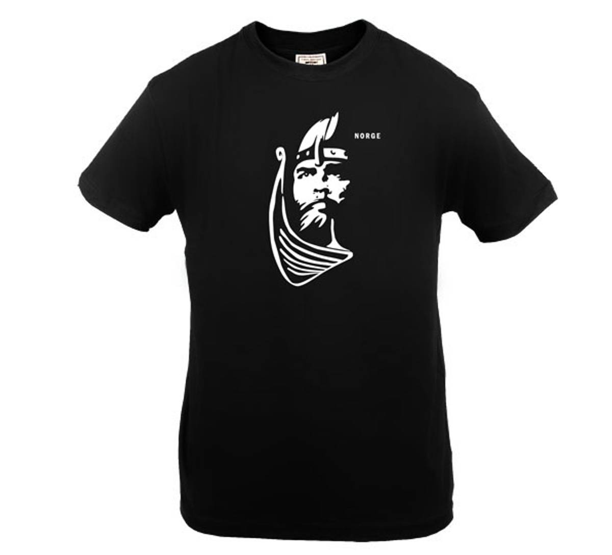 Viking T-skjorte i sort bomull.