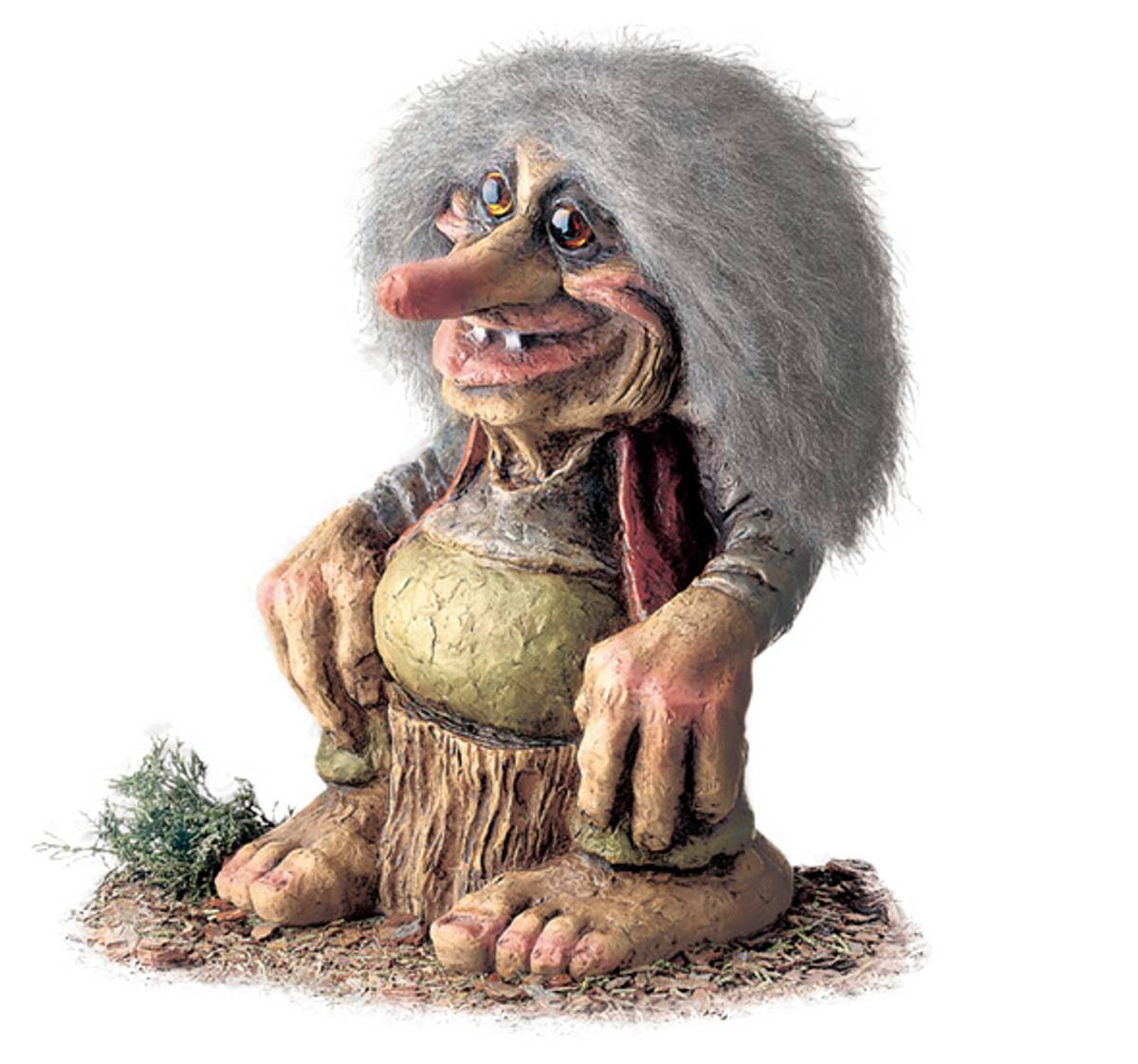 Stubbetroll (Troll nr. 109) - Troll som sitter på en stubbe