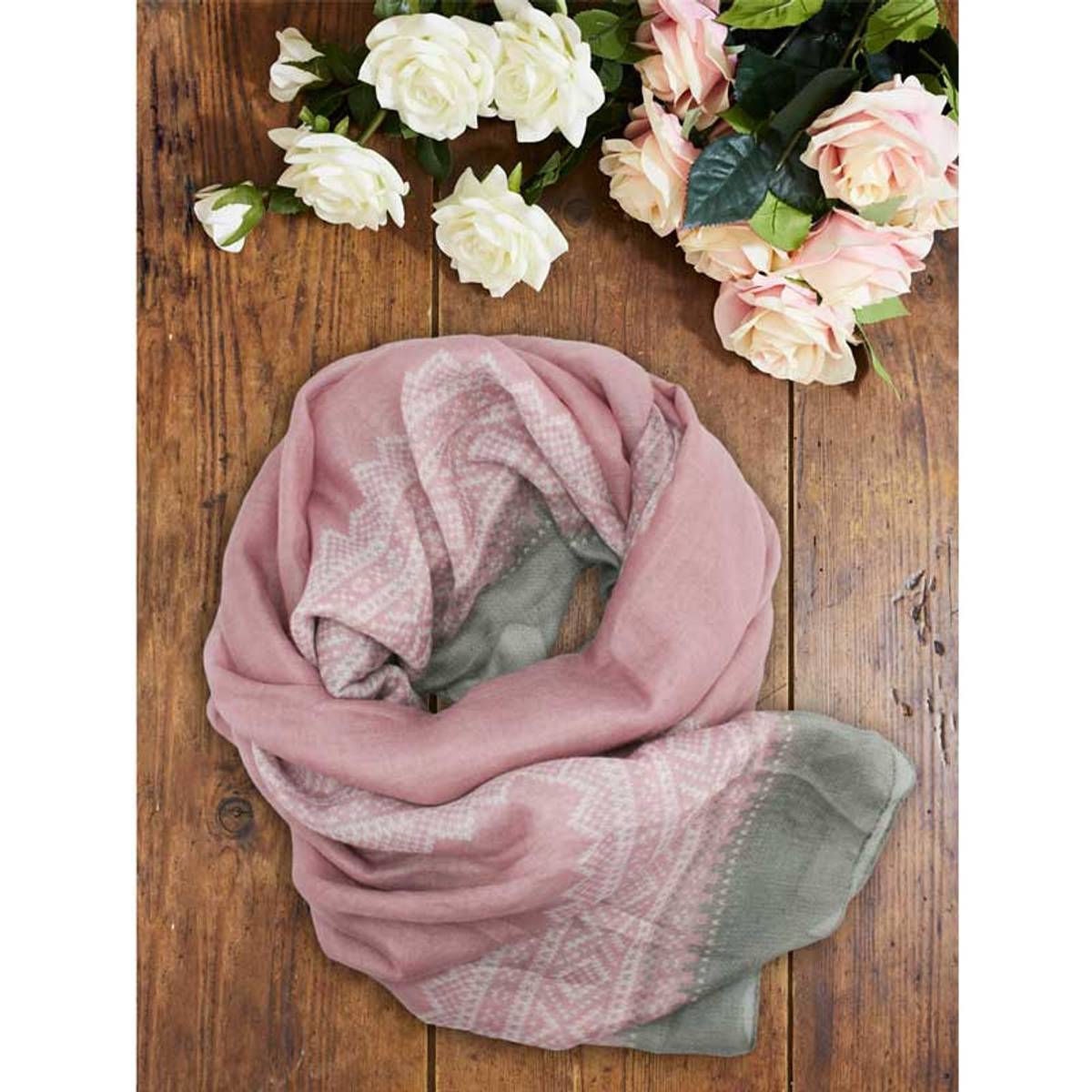 Mariusskjerf, lys rosa/grå