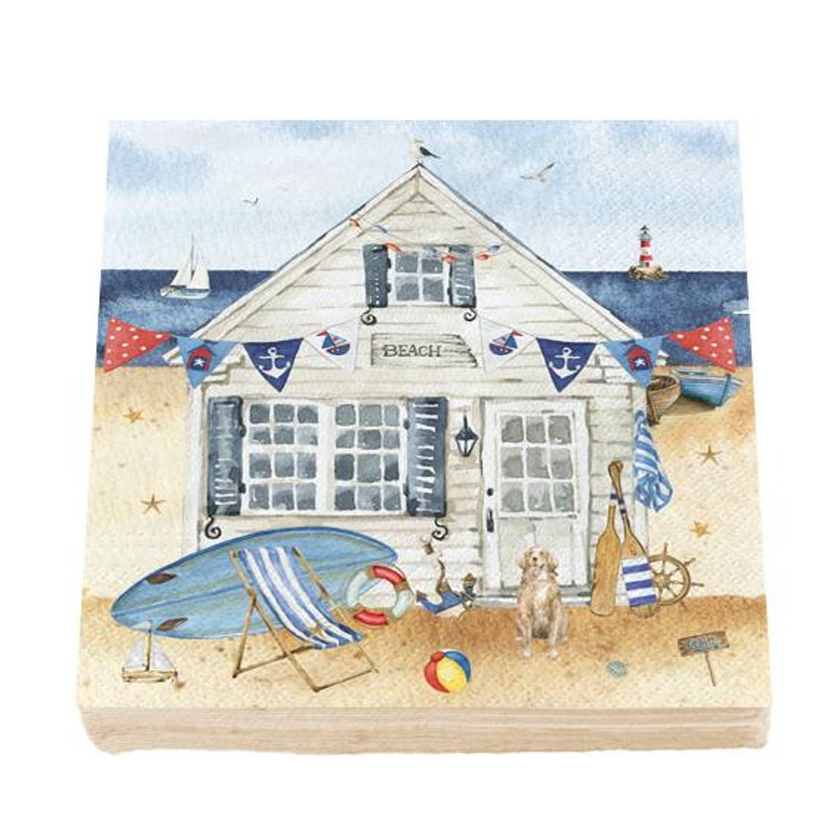 Servietter, nyt dagen på stranden