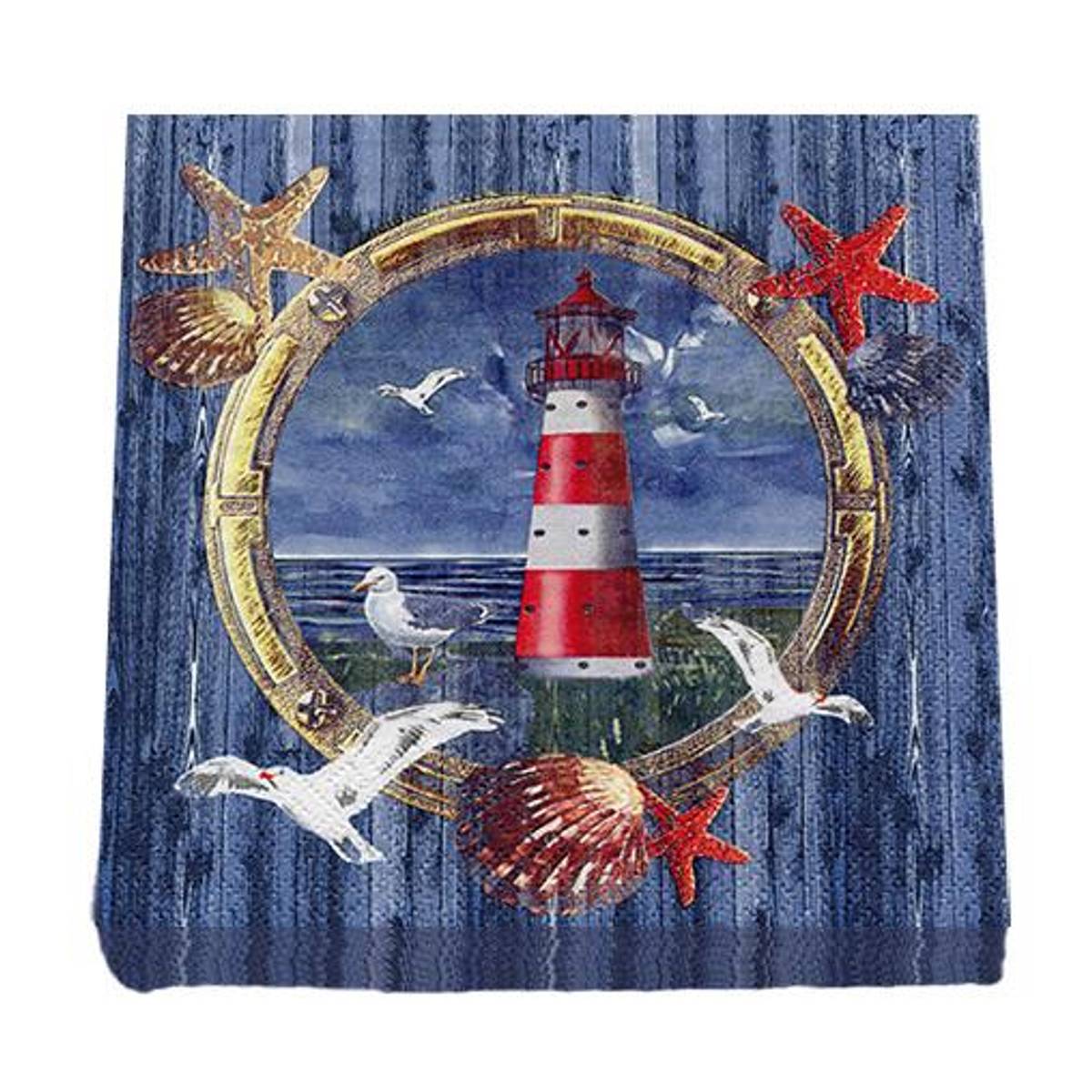 Servietter, fyrtårn i ruta