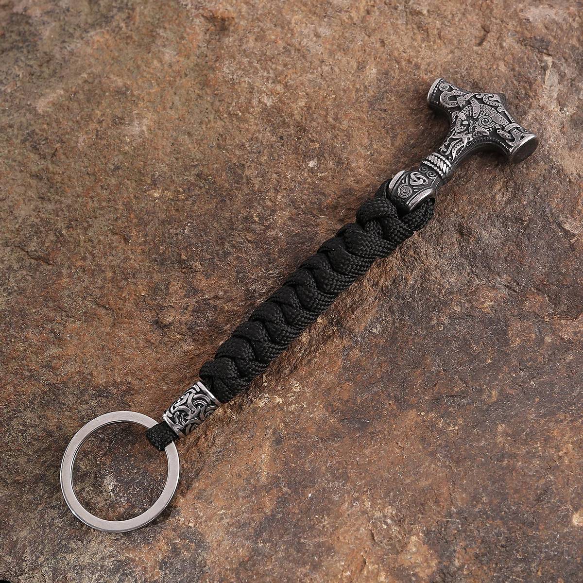 Viking nøkkelring med Thors hammer