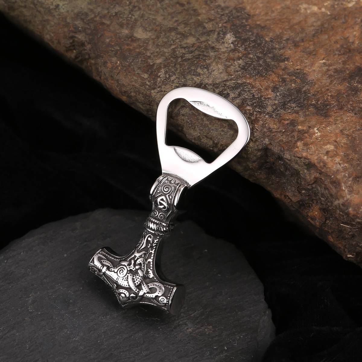 Viking flaskeåpner med Thors hammer