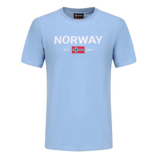 Rock expedition T-skjorte, lys blå, Norway Est. 1905