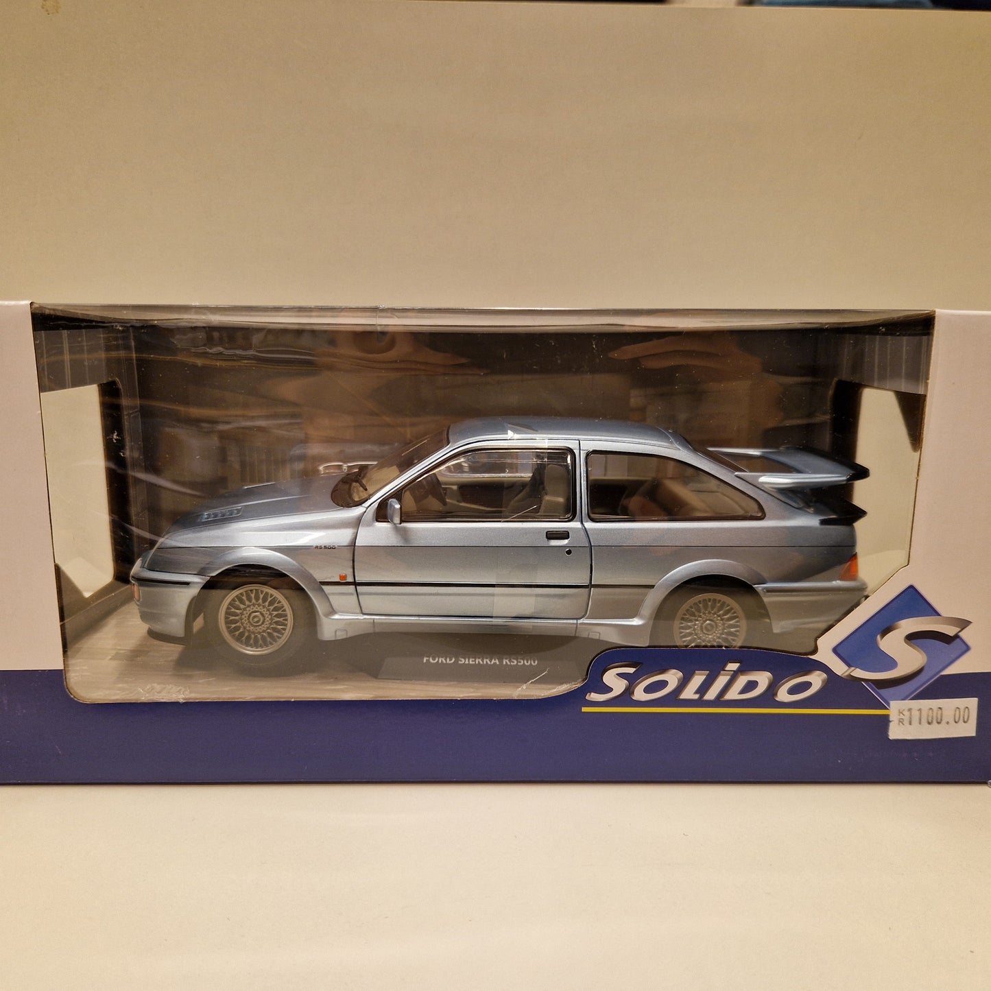 Ford Sierra RS500 Cosworth -  1987 - Lys blå metallic -  Solido - 1:18
