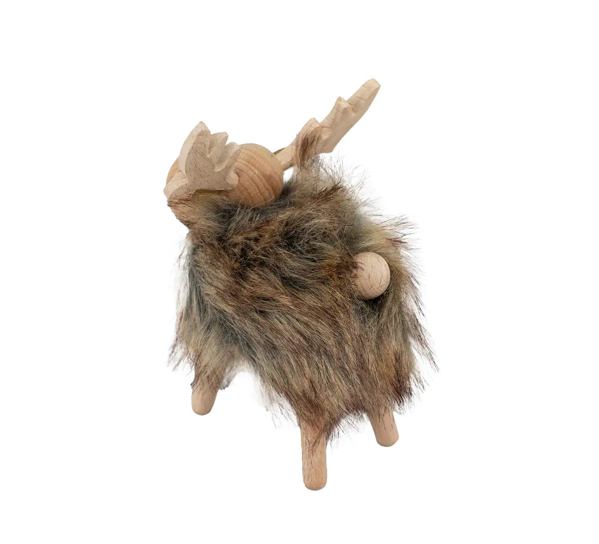 Reinsdyr av tre, fluffy, liten