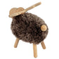 Elg av tre, brun, fluffy, stor